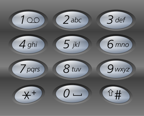 Telephone Keypad — Standard 12-button DTMF layout